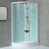 MILD AS-Pravý 100x80 WHITE Sprchový box asymetrický s akrylátovou vaničkou a sedátkom
