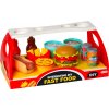 Sada fast food pre deti – hamburger a hot dog s doplnkami