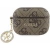 Guess 4G Script PC/PU Charm Pouzdro pro AirPods Pro 2 Brown GUAP2P4E4CDW (GUAP2P4E4CDW)