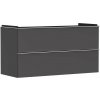 Hansgrohe Xelu Q Umývadlová skrinka, 63x118x50 cm, 2 zásuvky, matná sivá/chróm 54036000-HG