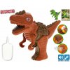 Mikrotrading Dinoworld dinosaurus 17 cm na baterie se světlem a zvukem vytvářející páru