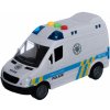 TEDDIES policajná dodávka na zotrvačník so zvukom a svetlom 15 cm