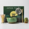 Nekit BAMBUSOVÁ Darčeková sada na čaj matcha – miska, metlička, zelený