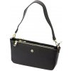 Gregorio kožená crossbody kabelka trojzipsová 1740 čierna