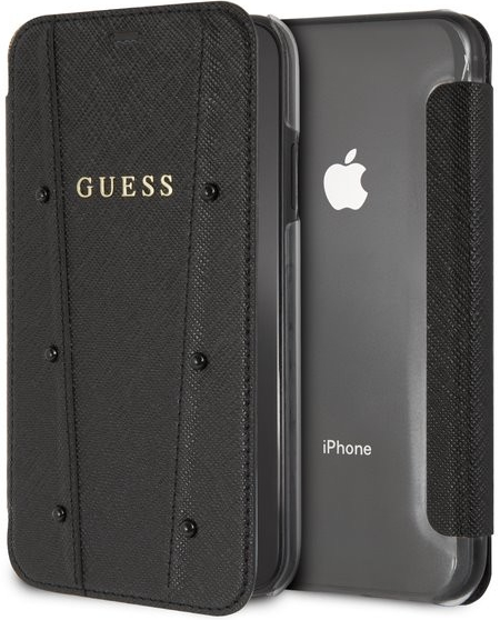 Guess knižka Apple iPhone XR GIFLBKI61KASABK Kaia čierne