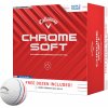 Callaway Chrome Soft Triple Track biele 48 ks