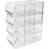 Silvercrest® Kuchynský organizér, 4 kusy (s 3 priehradkami) (100397606)