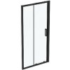 Ideal Standard Connect 2 - Posuvné sprchové dvere, dvojdielne, 105 cm, čierna/číre sklo K9274V3