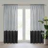 Takoy Záclona MARION z etamínu zdobená v dolnej časti nadýchanou kožušinovou aplikáciou 140 x 270 cm-HF-452754 | 140 x 270 cm