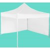 Expodom Párty stan 3x3m – hliníkový, Biela, 2 bočné plachty