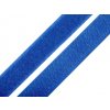 Suchý zips háčik + plyš šírka 20 mm modrá královská 25m