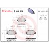 Sada brzdových platničiek kotúčovej brzdy BREMBO P 83 112