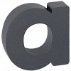 Domové písmeno v „3D“ prevedení so štruktúrovaným povrchom RICHTER RN.100LV, a, RICHTER antracit matná