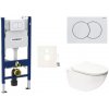 Cenovo zvýhodnený závesný WC set Geberit do ľahkých stien / predstenová montáž + WC SAT Infinitio SIKOGESINFD01