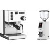 Rancilio Silvia E, white + Eureka Atom W 75, white