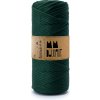 MMboutique bavlněná šňůra na macramé Single twist 3mm 100m Forest green