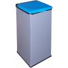 Plastový Economy kôš na triedenie, 90 l - modré veko