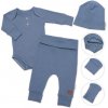 Rebrovaná rastúca súprava 3D, Baby Boy - jeans
