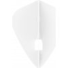 Letky na šípky L-Style Pro L4 Kite, biele
