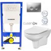 GEBERIT DuofixBasic s matným tlačidlom DELTA21 + WC CERSANIT CITY NEW CLEANON + WC SEDENIE SLIM 458.103.00.1 21MA CI2