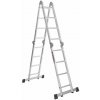 KRAFT&DELE Hliníkový kĺbový rebrík s plošinou 460cm KD4071