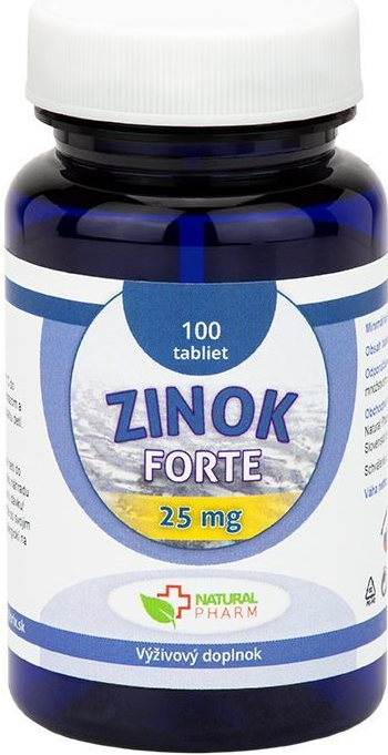 Natural Pharm Zinok FORTE 15 mg 100 tabliet od 4,06 € - Heureka.sk