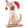 Drevená vianočná figúrka výška 21 cm Dog Dakls