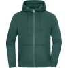 James & Nicholson Mikina s kapucí JN 8043, oversize, bio bavlna, unisex COT028043amn00-smoky green XS Zelená smoky