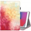 AppleKing puzdro so vzorom vodových farieb a priestorom na karty pre iPad 9,7