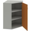 Hobis Policová skriňa Strong P, 80x115,2x40 cm, čerešňa/sivá