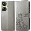 PROTEMIO 58889 ART FLOWERS Peňaženkový kryt OnePlus Nord CE 3 Lite 5G šedý