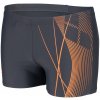 Pánske nohavičkové plavky Arena, BRANCH SWIM SHORT čierna,hnedá 5