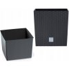 Kvetináč plast sivý Prosperplast 17 cm x 17 x 17 cm