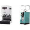 Gaggia New Classic E24, white + Eureka Mignon Specialita, CR tiffany blue