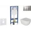 Geberit Duofix Set predstenovej inštalácie, klozetu Oudee a dosky softclose, tlačidlo Sigma30, lakovaný chróm mat/chróm SANI11CA1122B