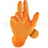 Rukavice nitrilové vroubkované oranžové GRIPPAZ, velikost L (50ks) R RUK041-L