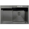 MIXXUS MH7849R-HK Graphite Nerezový dřez se sifonem, grafitový