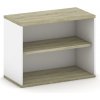 Nadstavba otvorená MIRELLI, 800 x 400 x 600 mm, biela/dub sonoma