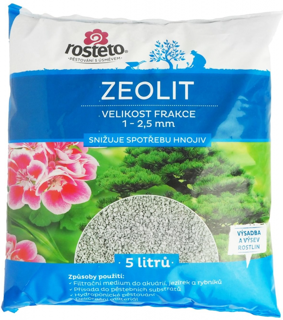 Rosteto Zeolit - 1-2,5 mm 5 l