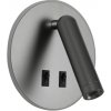Italux WL-53742-1-GR LED bodové nástenné svietidlo Furla | 8W LED | 516lm | 3000K