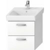 Kúpeľňová skrinka pod umývadlo Jika Lyra Plus Viva 49x41,6x55 cm biela H40J3834023001