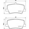 Sada brzdových platničiek kotúčovej brzdy BREMBO P 86 032