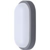 Solight WO744-G, LED vonkajšie osvetlenie oválne, 13W, 910lm, 4000K, IP54, 21cm, sivá farba WO744-G