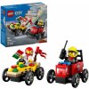 LEGO® City 60458 Pretekársky balíček: Rozvoz pizzy vs. hasičské auto