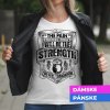 Tričko s potlačou The pain strength Dámsky Biela 3XL