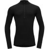 Devold pánske funkčné tričko Lauparen Merino 190 Zip Neck Man čierne