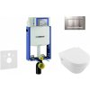 GEBERIT - Kombifix Set predstenovej inštalácie, klozetu a dosky Villeroy & Boch, tlačidla Sigma30, DirectFlush, SoftClose, CeramicPlus, matný chróm/chróm 110.302.00.5 NB7