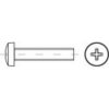 TOOLCRAFT 1068811 šošovkové skrutky M4 5 mm krížová dražka Philips DIN 7985 nerezová ocel A4 1000 ks; 1068811