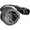 Gembird PC-SFC14M-01 power adapter cord C14 male -> schuko female