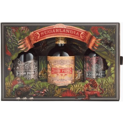 Don Papa Premium Pack 42,66% 3 x 0,2 l (kazeta)